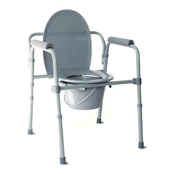 09 2 116 Folding Commode Chair