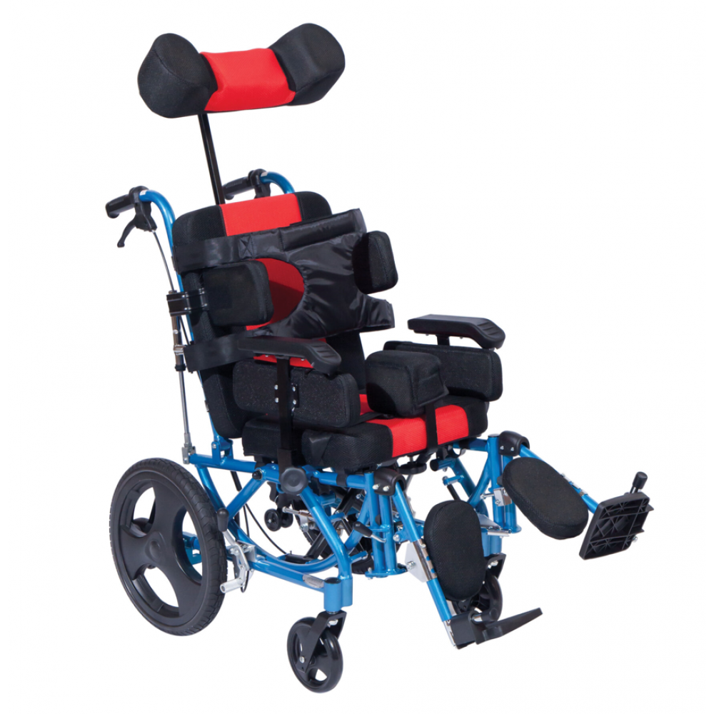 Αναπηρικό Αμαξίδιο Aλουμινίου Ενισχυμένο Με Στήριξη Κεφαλής_1