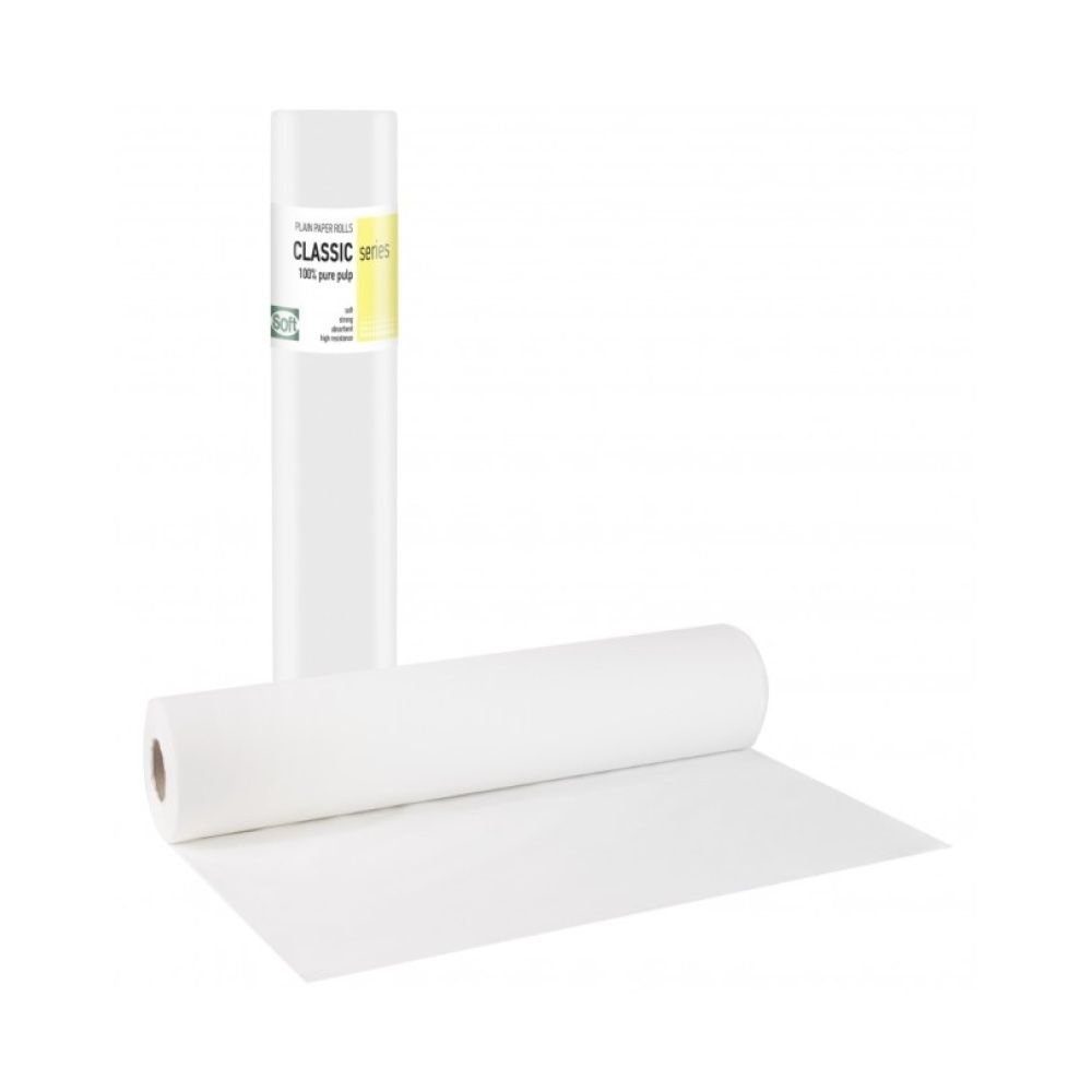 CLASSIC STANDARD Εξεταστικό Χάρτινο δίφυλλο Λευκό - 50cm x 80m